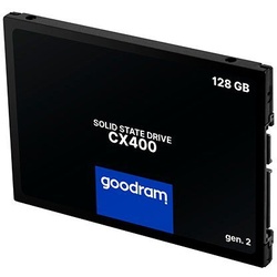 Goodram CX400 interne SSD (128 GB) 2,5″ 550 MB/S Lesegeschwindigkeit, 460 MB/S Schreibgeschwindigkeit, Gen. 2, SATA III schwarz
