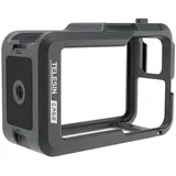 TELESIN Metall-kaninchenkäfigrahmen Für Dji Action 3/4 Actionkamera Zubehör - Black