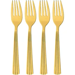 GRÄWE Kuchengabeln, Serie Athen, 4-teilig, gold, Edelstahl