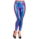 Widmann S.r.l. Kostüm Leggings 'Meerjungfrau' für Damen, Mehrfarbig S/M