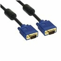 Kindermann VGA-Kabel 10 m VGA (D-Sub) Schwarz, Blau, Gold