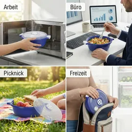 Lantelme Mikrowellenschüssel Grün 2-tlg.