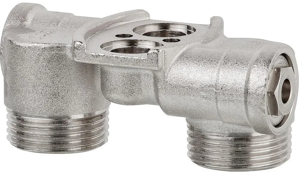 Hahnblock Light Durchgangsform für Seven und Simun Super B4 Aluminiumheizkörper
