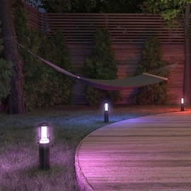 Müller-Licht Müller Licht tint LED Wegeleuchte Petunia anthrazit 35 cm 3er RGBW