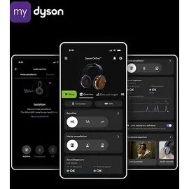 Dyson OnTrac, Over-ear Kopfhörer Bluetooth Schwarz/Nickel