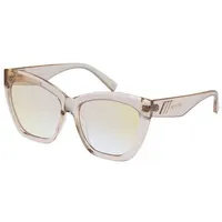 LE SPECS VAMOS Damen-Sonnenbrille Vollrand Cateye Kunststoff-Gestell, gelb
