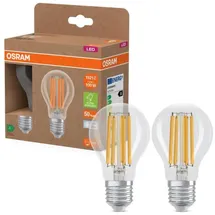 Osram lighting Osram LED Classic A 100, Filament, EEK A, 7,2 W, 1521 lm, E27, kaltweiß, klar, 2er Pack
