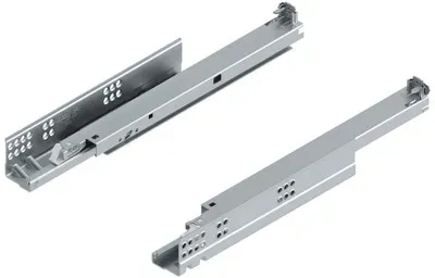 TANDEM plus für TIP-ON Vollauszug, Führung, 30 kg, NL=380 mm, für Kupplung, links/rechts, verzinkt