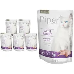 DOLINA NOTECI Piper für sterilisierte Katzen mit Kaninchen 10x100g