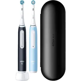 Oral-B iO Series 3 Duo matte Black/Ice blue mit Reiseetui + 2. Handstück