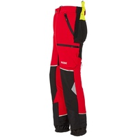 KOX Schnittschutzhose Stretch Elch 2.0 Rot/Gelb - 56