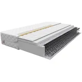 Fdm Baby Natura 80 x 160 cm Bonellfederkernmatratze Buchweizen Matratze 14 cm Höhe Kindermatratze Härtegrad H3 (Mittelhart) Polyurethanschaum Bezug Zweiseitig Abnehmbar Waschbar