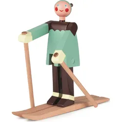 Kay Bojesen Kleine Figur Skifahrer Boje aus Holz