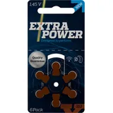 WSA Extra Power Gr. 312 Hörgerätebatterien 6er Blister PR41 Braun 24607 312AUX-6XPOWER