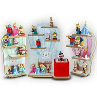 Regal für die Toniebox und Tonie Figuren Motiv Ballon-Familie Kinderspielzeug (Spar-Set: Hauptregal + Hase + Elefant)