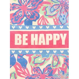 Zwillingsherz Tragetasche bunter Mustermix blau 38 x 45 x 17 cm
