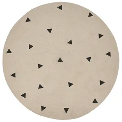 Kinderteppich DURG Beige ø 140 cm Baumwolle