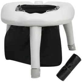 vidaXL Campingtoilette, Campingtoilette mit Beuteln 200 kg