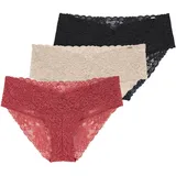DORINA Slip 3 St. Beige/Schwarz  L