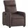 vidaXL Massagesessel 146 x 76,5 x 0 cm Kunstleder Braun mit Fernbedienung