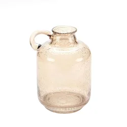 Vase Bubble in Bernsteinfarben
