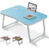 Laptop Betttisch, zum Lesen, Schreiben, Frühstückstisch im Bett, auf dem Sofa und in Haus und Büro (Blue)