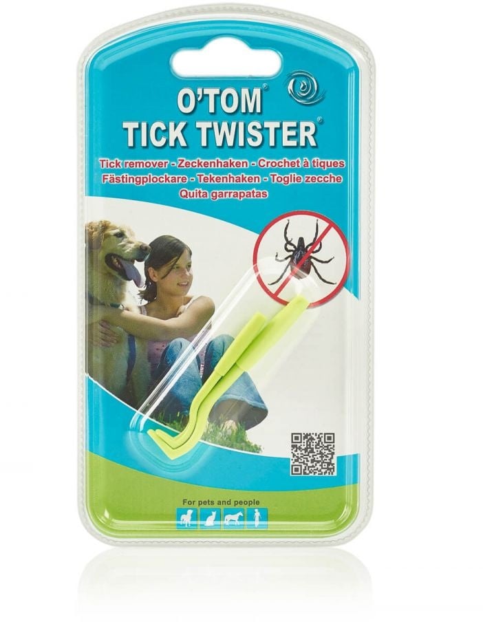 Tick Twister by OTom Zeckenhaken 2 Stück Farbe grün in Blisterverpackung