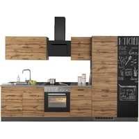 Held MÖBEL Küchenzeile »Trier«, mit E-Geräten, Breite 320 cm, grau