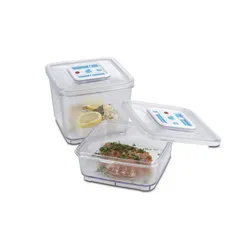 Solis Vakuumierbehälter-Set 2 Stück, 1000/2800 ml, Vakuumieren/ Marinieren