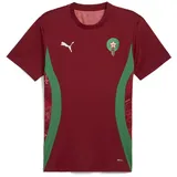 Puma FRMF Marokko kurzarm Aufwärmtrikot 2025 Herren 06 intense red/archive green L