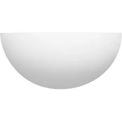 Gips Wandleuchte Keramik Bombay - Durchmesser 30cm Deckenfluter E27 streichbar