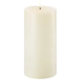 uYuni LED Stumpenkerze 10,1 x 20 cm beige