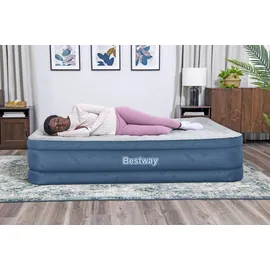 BESTWAY Luftbett Snugable Top mit integrierter Elektropumpe Double XL/Mid 203 x 152 x 46 cm