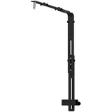 LOVIVER Tank Leucht Halterung, verstellbare Hängelampe-Halterung, einfache Installation, vielseitige Fisch-Tank-Lampen Halter, Stand ausrüstung, Schwarz 2.8mm