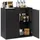 Okwish Sideboard 80 x 80 x 40 cm Schwarz