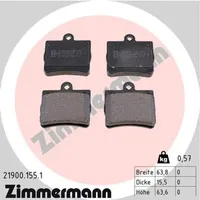 ZIMMERMANN Bremsbelagsatz, Scheibenbremse