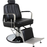 Herrenstuhl HS5047 schwarz Friseurstuhl Herrenfriseurstuhl