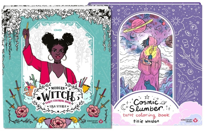 Modern Witch Tarot Coloring Book / Cosmic Slumber Tarot Coloring Books-Bundle  M. 1 Buch  2 Teile - Lisa Sterle  Tillie Walden  Kartoniert (TB)