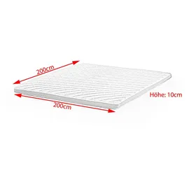 KAWOLA Topper SOLO Sence-ice Karo-Klima 200 x 200 cm weiß
