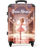 NoBoringSuitcases.com® Kinderkoffer Mädchen - Prinzessin - Koffer Kinder Mädchen - Koffer personalisiert 67x43x25cm - Kinder Koffer Madchen - Kinder Trolley Mädchen