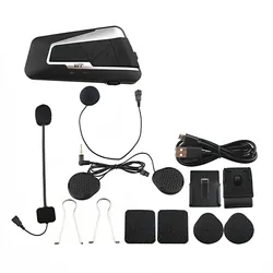 Tourtecs Intercom Motorrad IK2 Bluetooth Kommunikationssystem mit Headset IP67 wireless