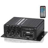 XRLUC Bluetooth Mini Verstärker 12V, 2.0 Kanal Klar und Realität Sound 400 Watt Home Audio Stereo Hi-Fi Musik für Passiver Lautsprecher PC TV Auto (Kein Netzteil)