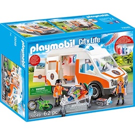 Playmobil City Life Rettungswagen mit Licht und Sound 70049