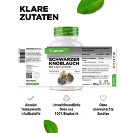 Vit4ever Schwarzer Knoblauch Kapseln 180 St.