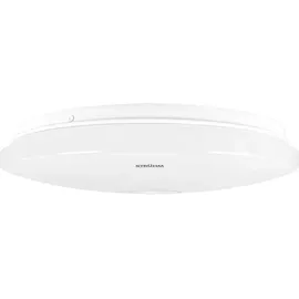 Licht-Erlebnisse LED Deckenleuchte Bewegungsmelder Metall Ø 25,5 cm rund Weiß 4000 K neutralweiß 1210 lm - Weiß