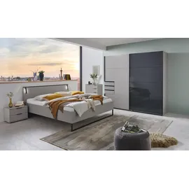 WIMEX Futonbett WIMEX "Tilburg in verschiedenen Breiten erhältlich, inkl. LED Beleuchtung", schwarz (saharagrau, absetzung schwarz, saharagrau, absetzung schwarz, saharagrau, absetzung schwarz), B:168cm H:93cm L:210cm, Betten, Futonbett, Bett mit Metallkufe