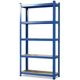 karatcommercial Schwerlastregal Stahl 200 x 120 x 60 cm blau