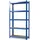 karatcommercial Schwerlastregal Stahl 200 x 120 x 60 cm blau