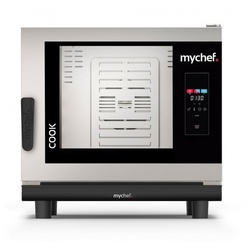 mychef KONVENTIONELLER KOMBIDÄMPFER FÜR 6 BLECHE GN1/1 MIT SELBSTREINIGUNG.