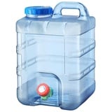 cutecool 5 – 22 l Wassertank für Camping, Car, tragbar, Wasserkanister mit Griff, Lebensmittelkanister mit Wasserhahn, perfekt für Reisen, Camping, Grillen, Angeln (20 l)..